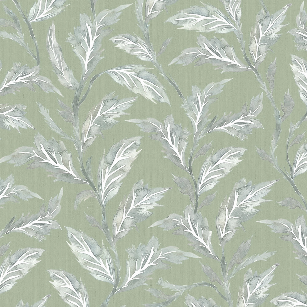 Eildon Printed Cotton Made to Measure Roman Blinds Moss