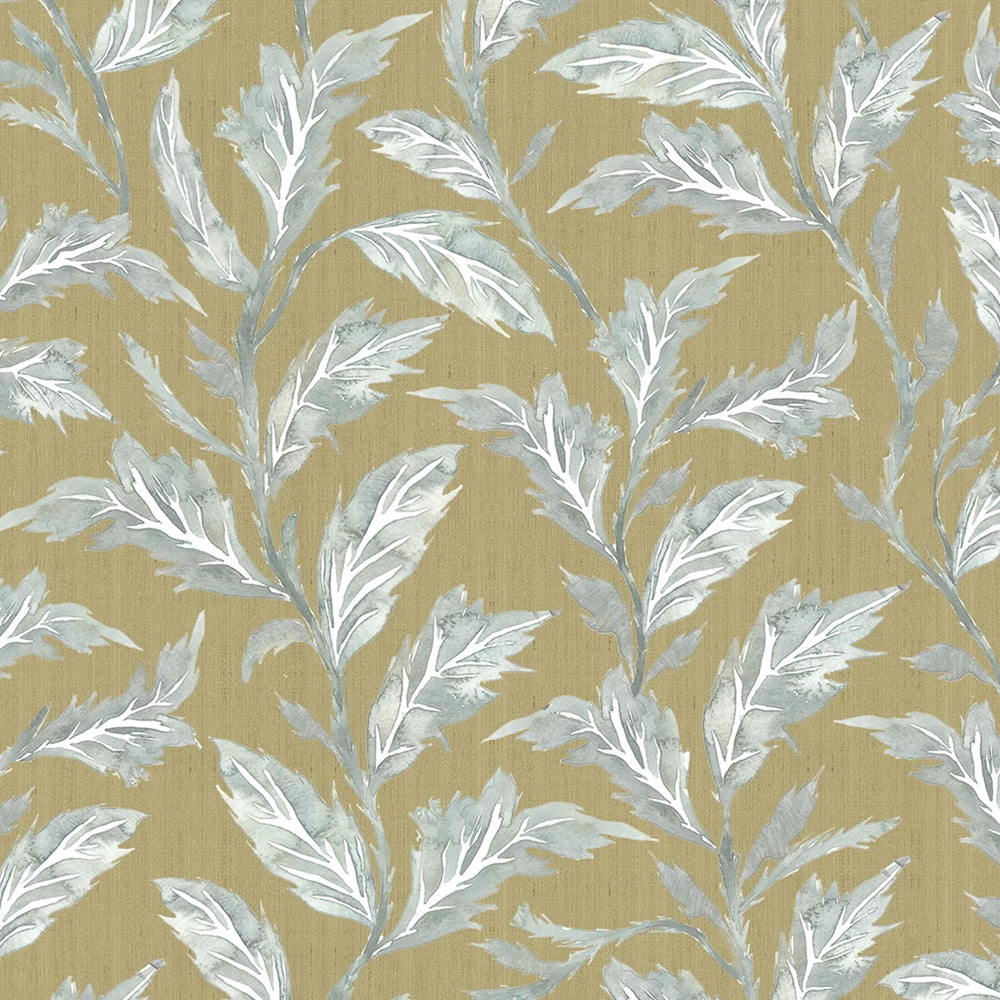 Eildon Printed Cotton Made to Measure Roman Blinds Mustard