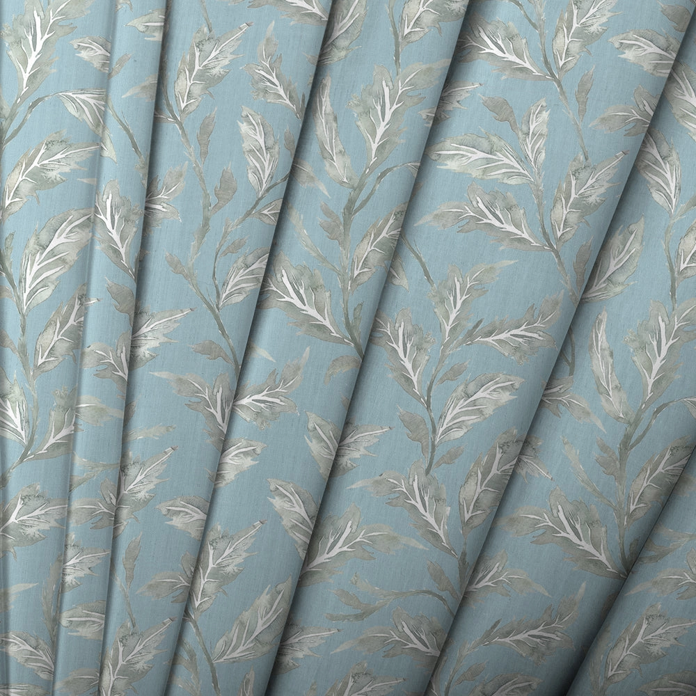 Eildon Printed Made to Measure Curtains Bluebell