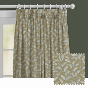 Eildon Printed Made to Measure Curtains Mustardbedding sets ,throw blankets 