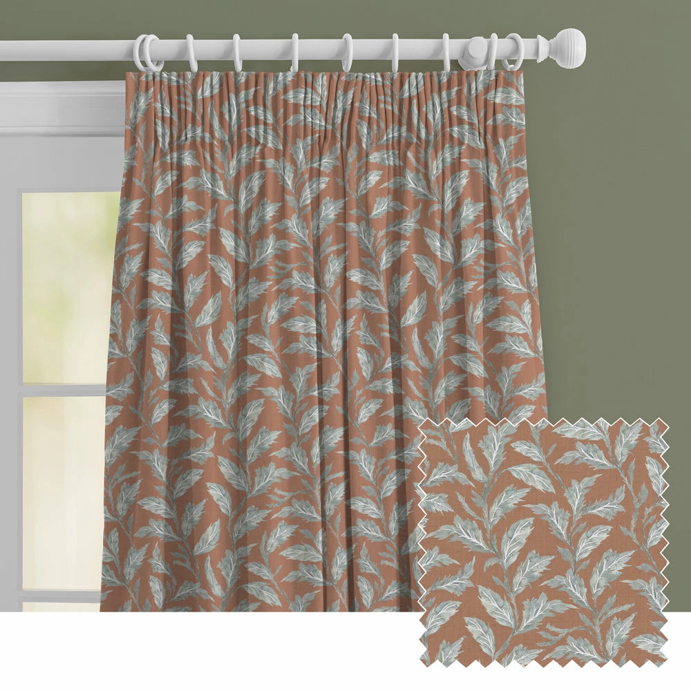 Eildon Printed Made to Measure Curtains Rustbedding sets ,throw blankets 