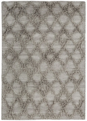 Ellika Diamond Pattern Natural Grey Wool Rug *NO RETURNS UNLESS FAULTYmodern color block patchwork rug