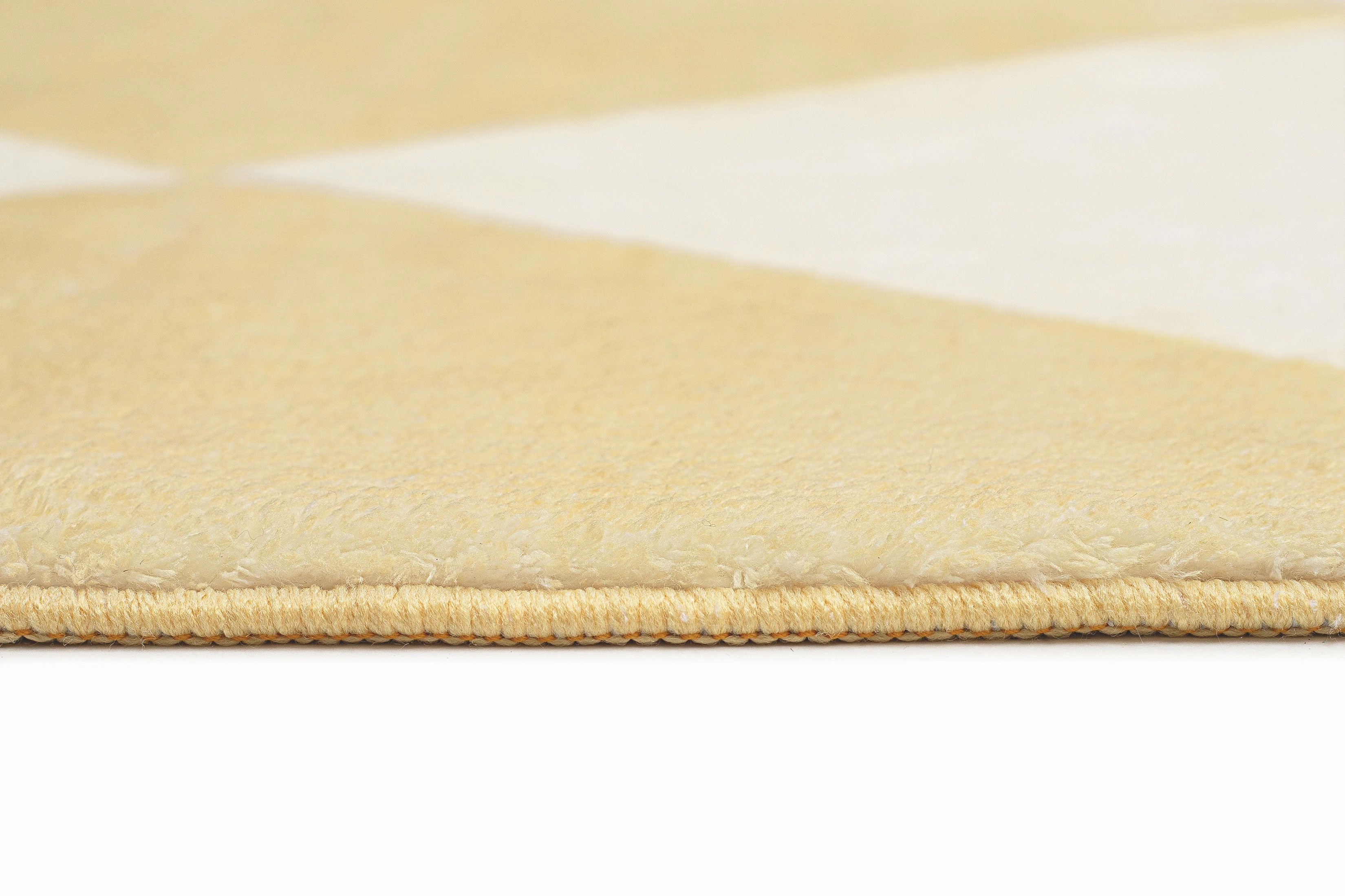 Ellis Yellow Cream Checkered Washable Rug