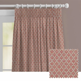Elmore Woven Jacquard Made to Measure Curtains Russetbedding sets ,throw blankets 