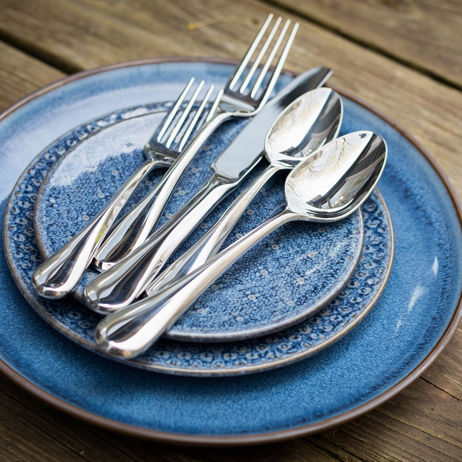 Eloquence Mirror 20 Piece Flatware Seteco-friendly bamboo fiber tableware set 