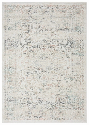 Elouise Cream And Grey Multi-Colour Traditional Floral Rugmodern color block patchwork rug