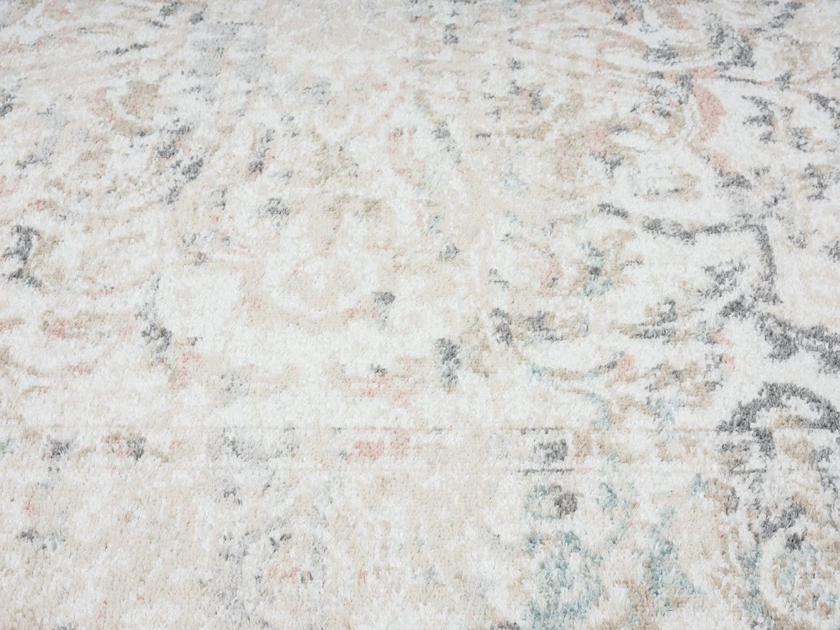 Elouise Cream And Grey Multi-Colour Traditional Floral Rug