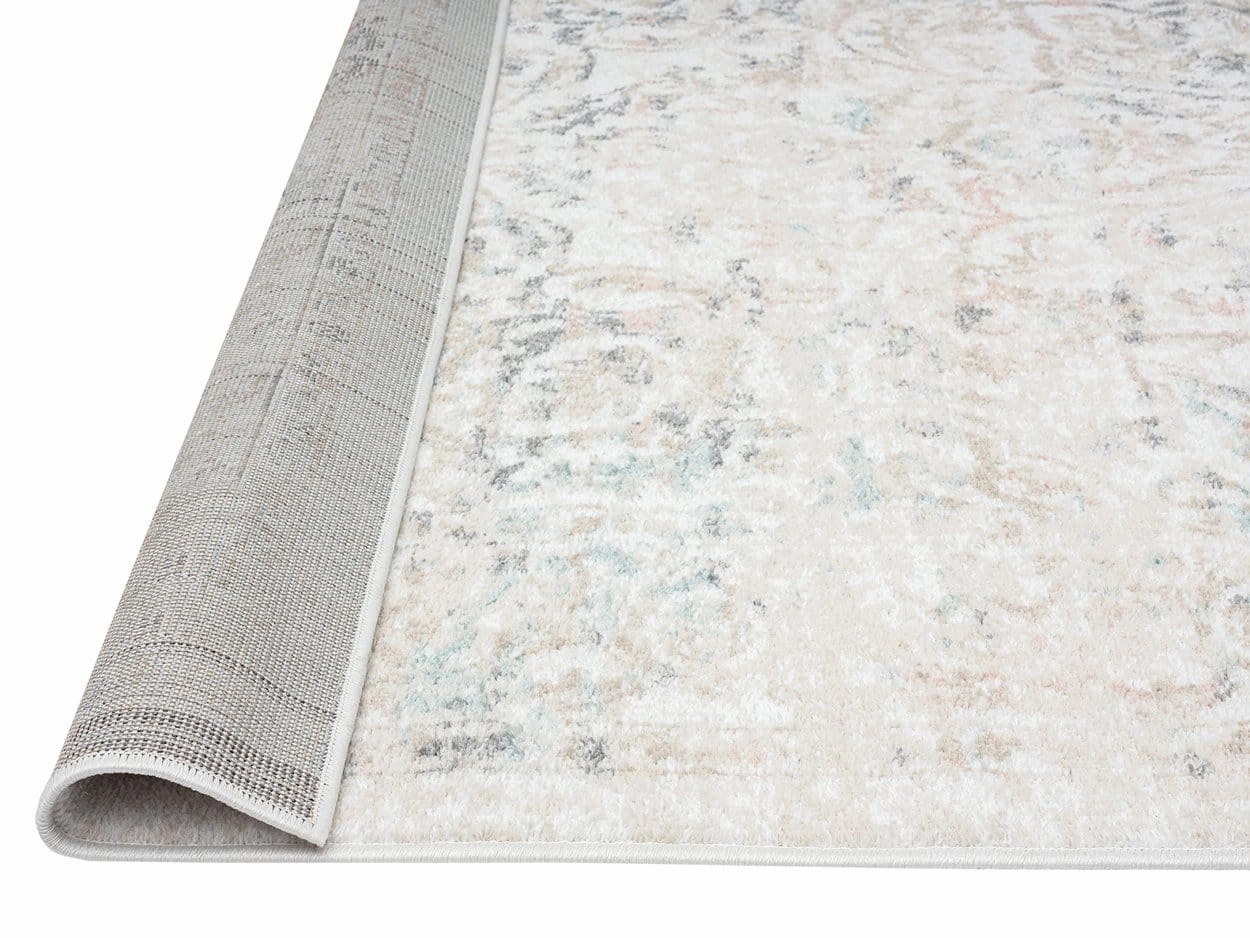 Elouise Cream And Grey Multi-Colour Traditional Floral Rug