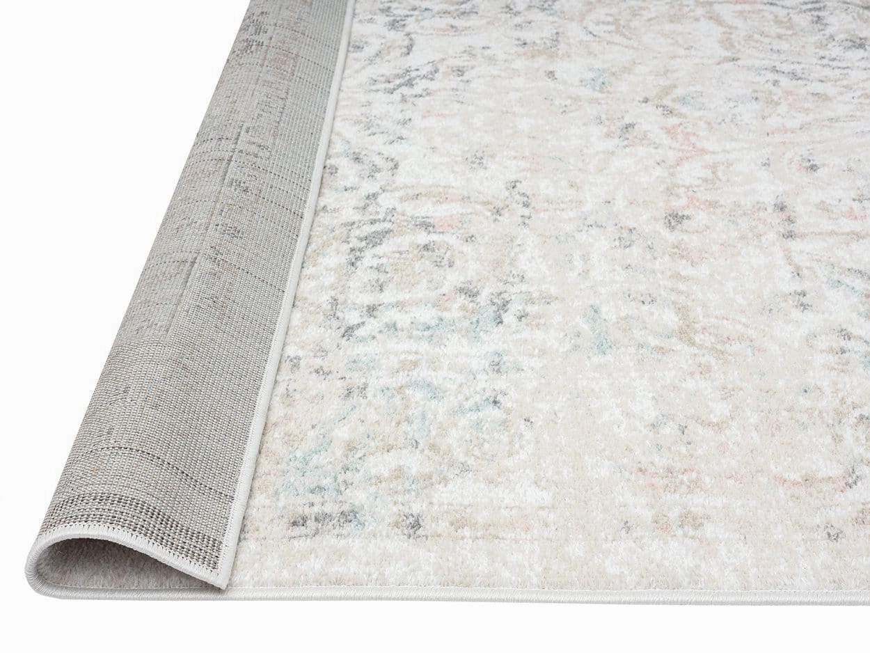 Elouise Cream And Grey Multi-Colour Traditional Floral Rug