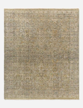Elva Hand-Knotted Wool Rugmodern color block patchwork rug