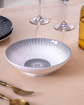 Elyssi Melamine Serving Bowl - Whitemodern kitchen decor ,kitchen dinner set ,dinnerware 