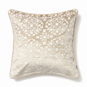 Emb Ornament Cushion Cover 450 X 450 Beigebedding sets ,throw blankets 