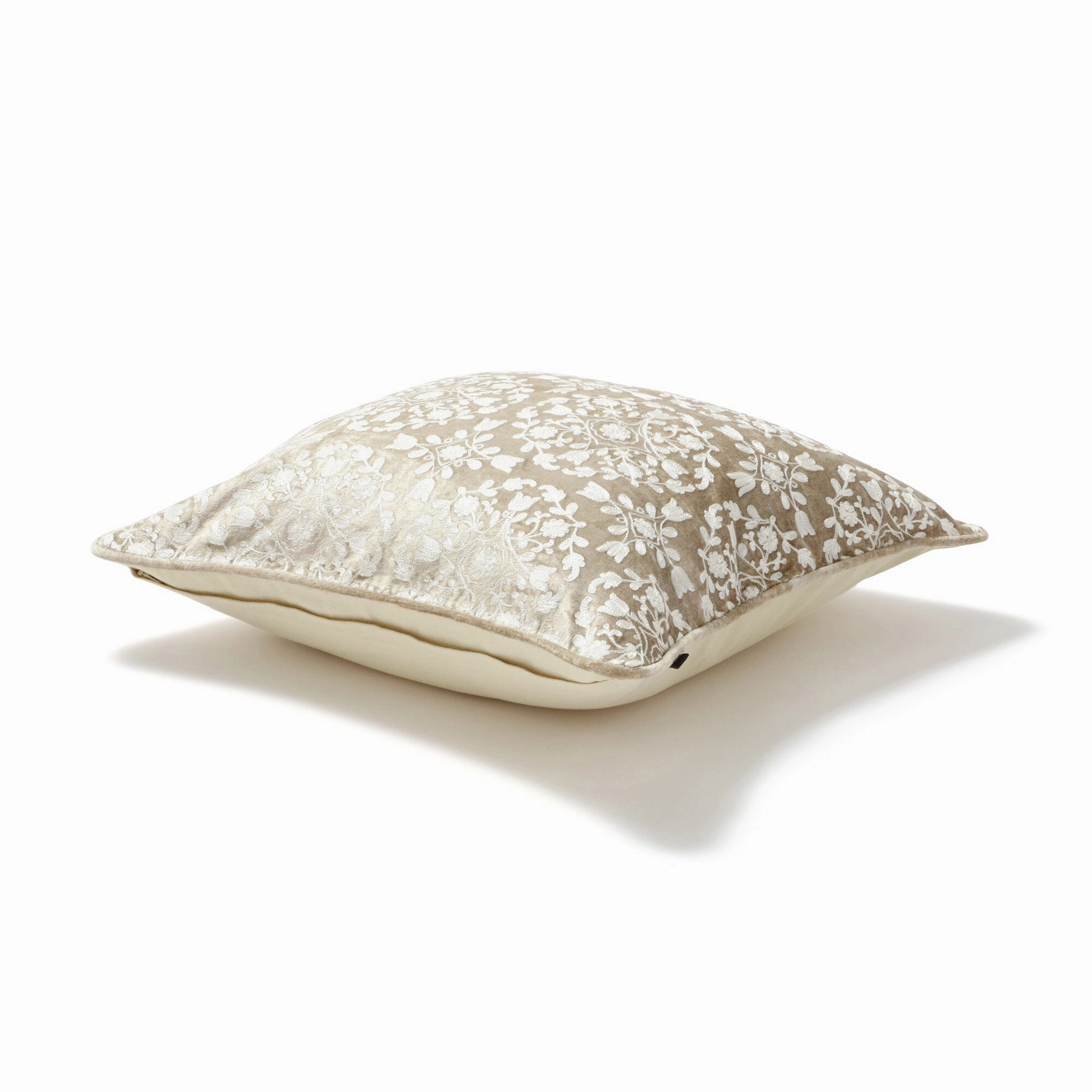 Emb Ornament Cushion Cover 450 X 450 Beige