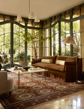 Emeric Hand-Knotted Wool Rugmodern color block patchwork rug