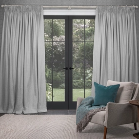 Emilio Woven Pencil Pleat Curtains Silverhome decor ,wall decor 