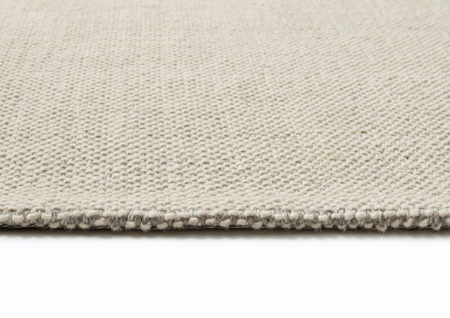Eminah Cream Beige Handmade Wool Rug