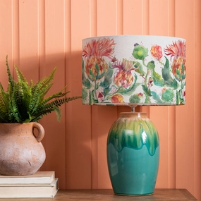 Enchanting Thistle Eva & Eucalypt Complete Table Lamp Aqua/Marigoldmodern home decor ,home decor for bedroom 