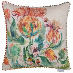 Enchanting Thistle Printed Feather Cushion Marigoldbedding sets ,throw blankets 
