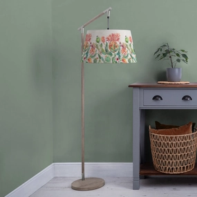 Enchanting Thistle Quintus Taper & Quintus Complete Floor Lamp Grey/Marigoldreplacement lampshade,White Linen Drum Lampshade for Table or Floor Lamp
