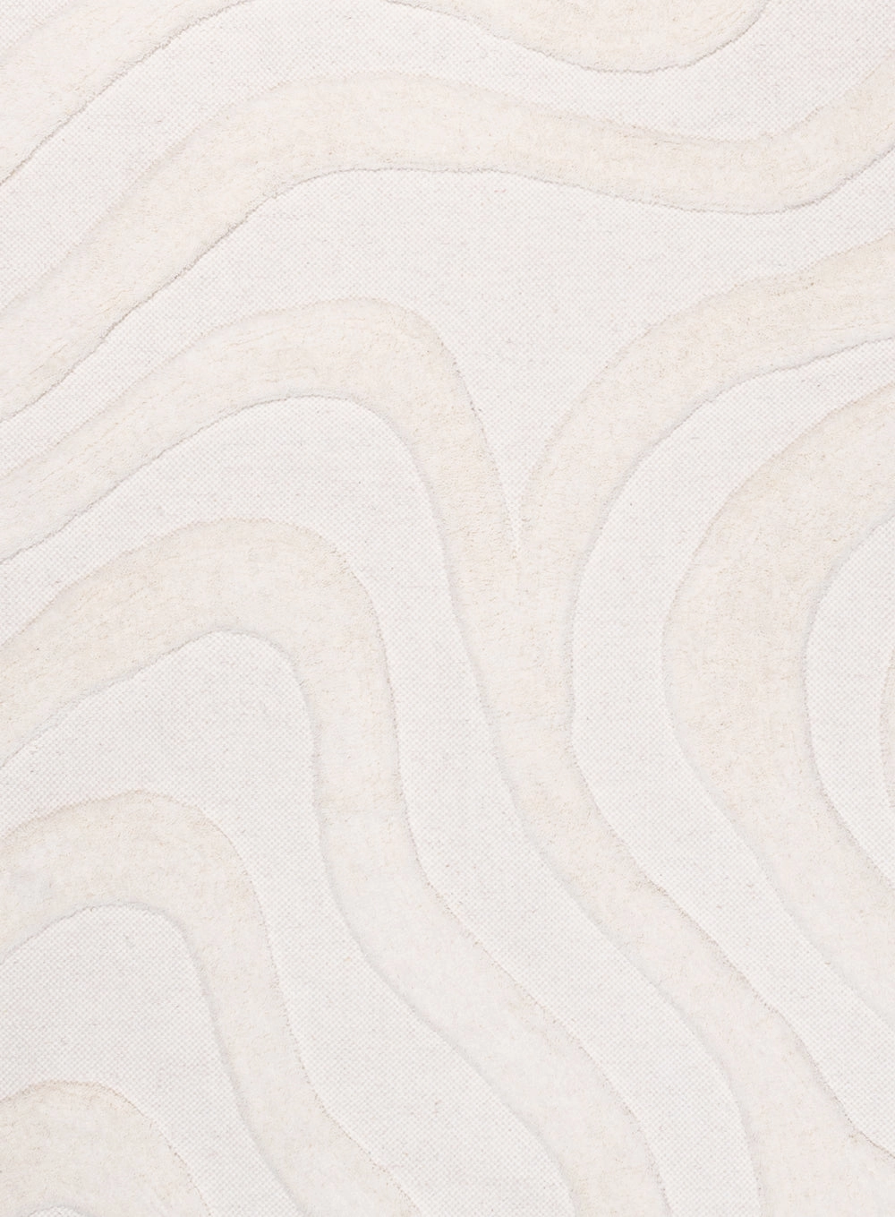Eniko Abstract Cream Washable Wool Rug