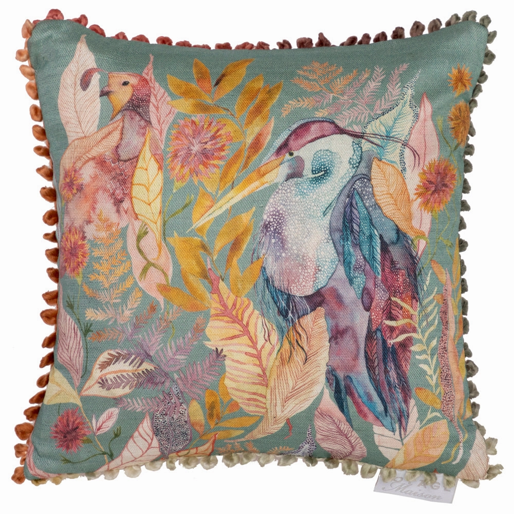 Ennerdale Forest Printed Feather Cushion Forest