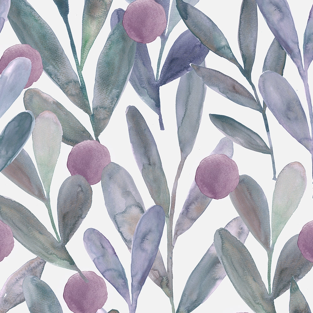 Enso Printed Cotton Made to Measure Roman Blinds Violet