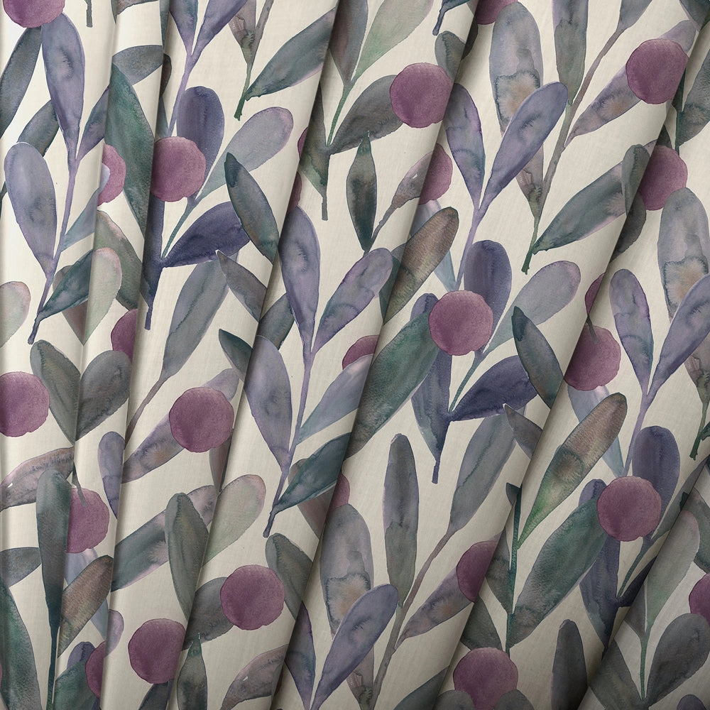 Enso Printed Cotton Made to Measure Roman Blinds Violet