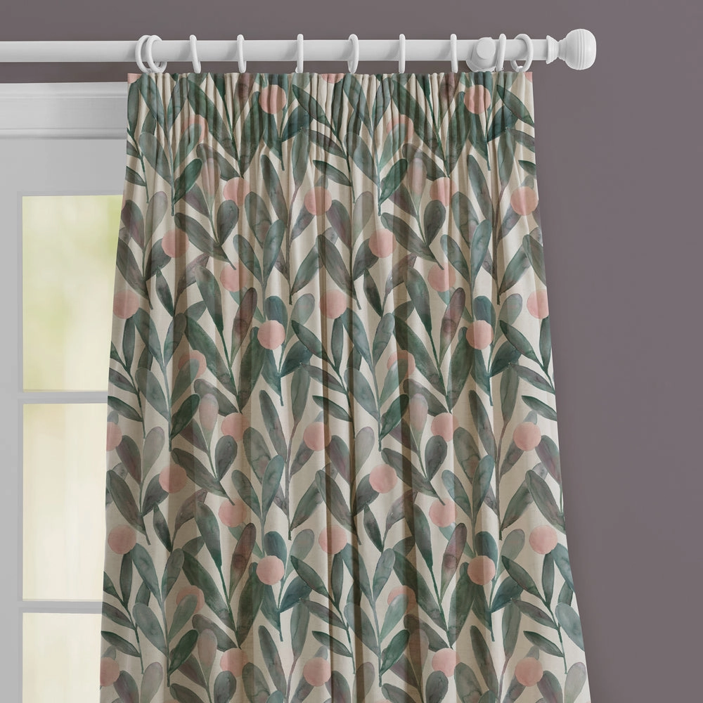 Enso Printed Made to Measure Curtains Granite
