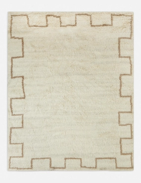 Eoin Hand-Knotted Wool Moroccan Rugmodern color block patchwork rug