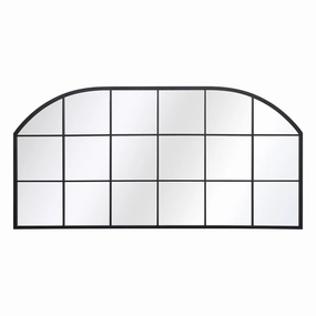 Eon - Black Arch Window Mirrorwall mounted decorative mirror,full length dressing mirror