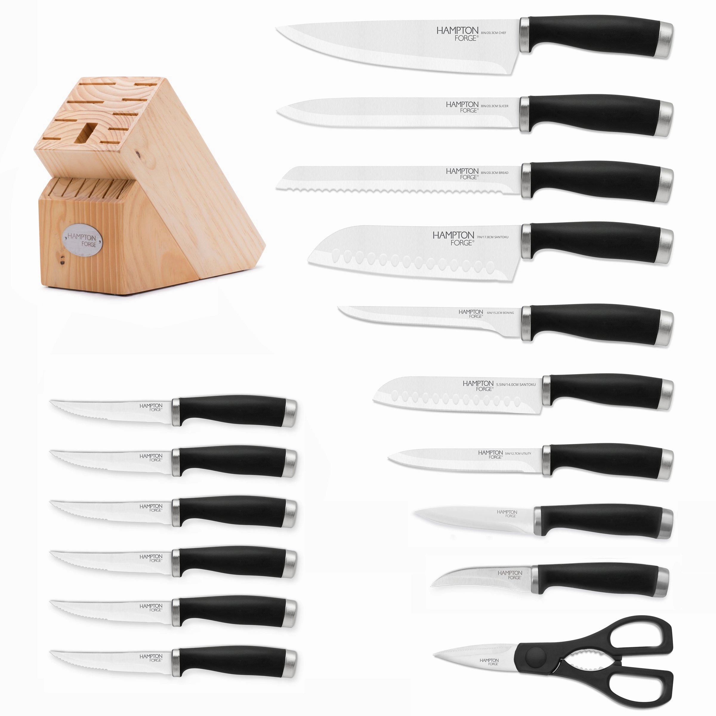 Epicure Black 17 Piece Cutlery Set