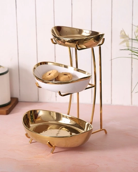 Equinox 3-Tier Servermodern kitchen decor ,kitchen dinner set ,dinnerware 