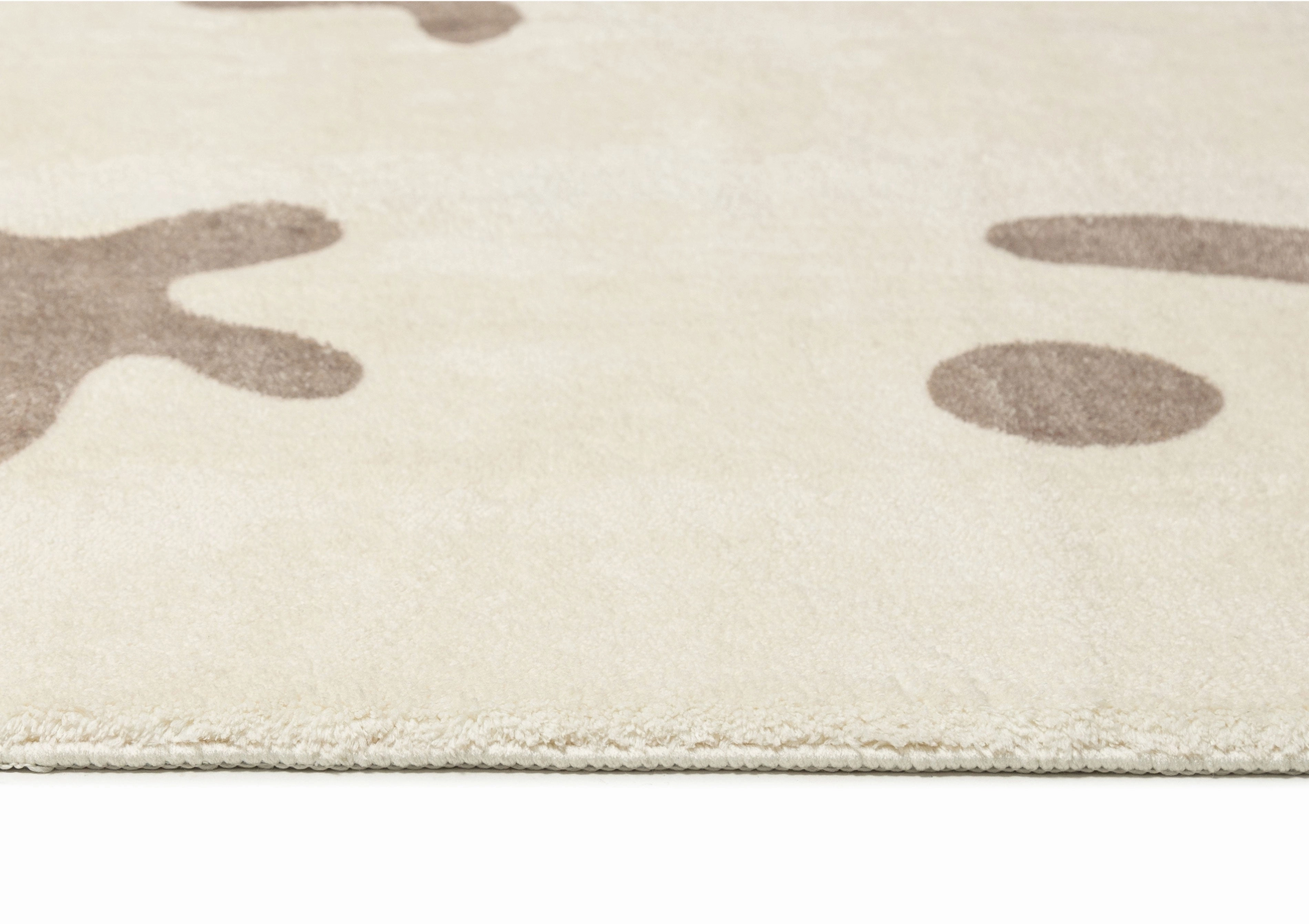 Esilda Brown Abstract Washable Rug