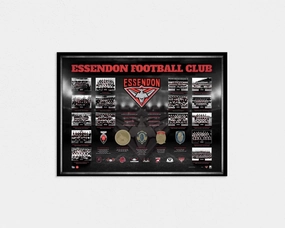 Essendon Historical Series Premiership AFL Licensed Print Framed - 1883handmade souvenirs