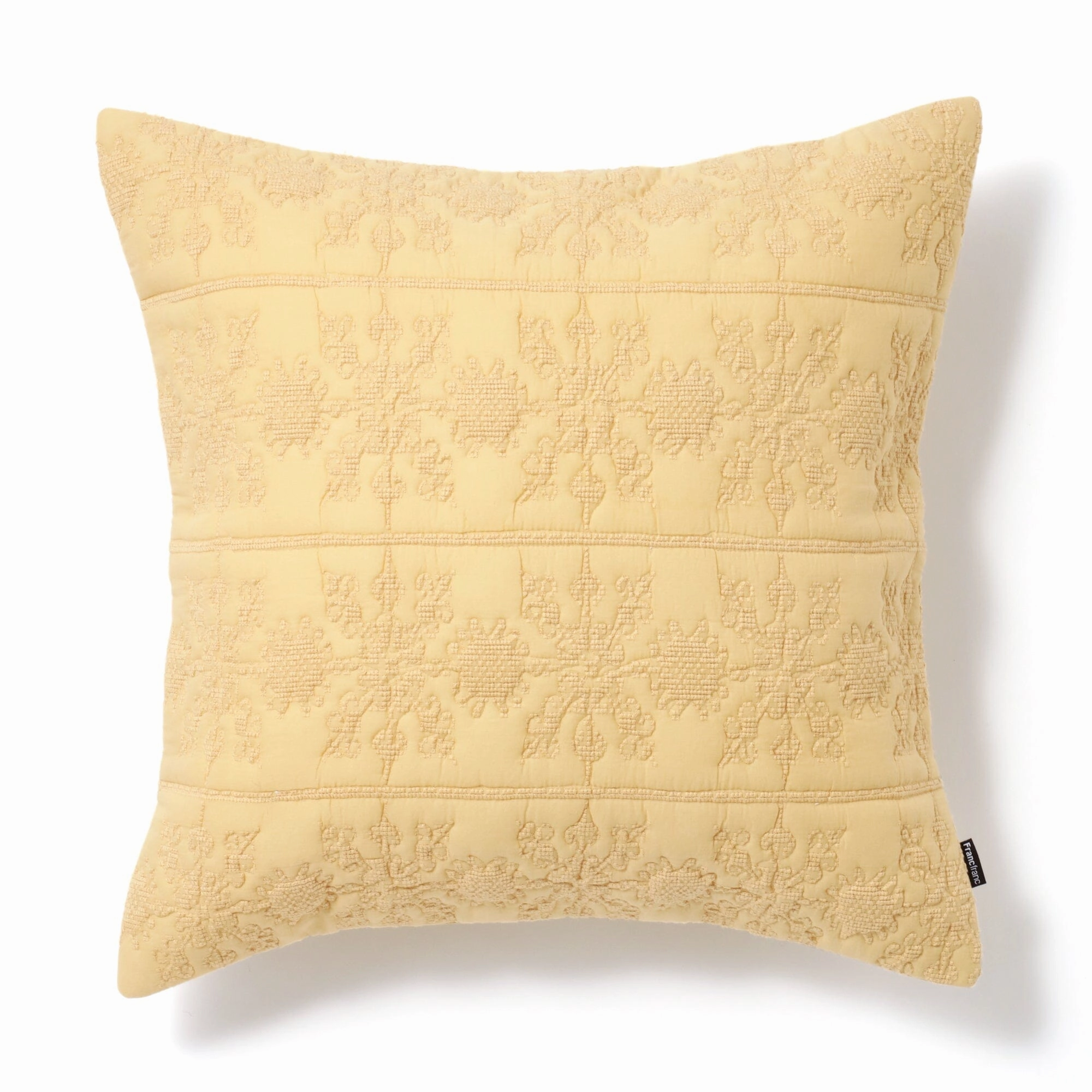 Ethnic Quilt Cushion Cover 450 x 450  Yellowbedding sets ,throw blankets 