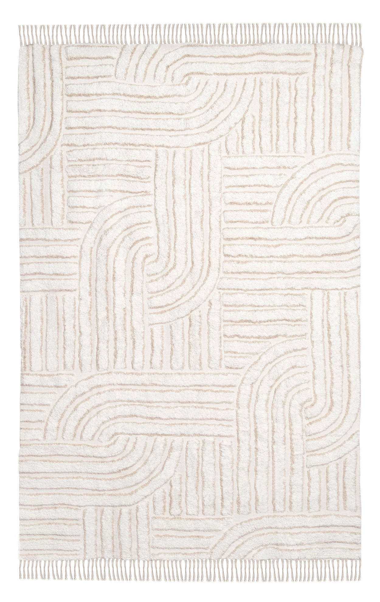Etta Ivory Geometric Washable Rugmodern color block patchwork rug