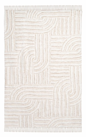 Etta Ivory Geometric Washable Rugmodern color block patchwork rug