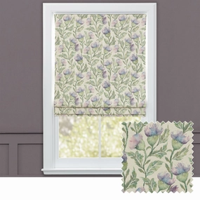 Ettrick Printed Cotton Made to Measure Roman Blinds Heatherbedding sets ,throw blankets 