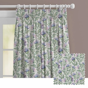 Ettrick Printed Made to Measure Curtains Heather Creambedding sets ,throw blankets 