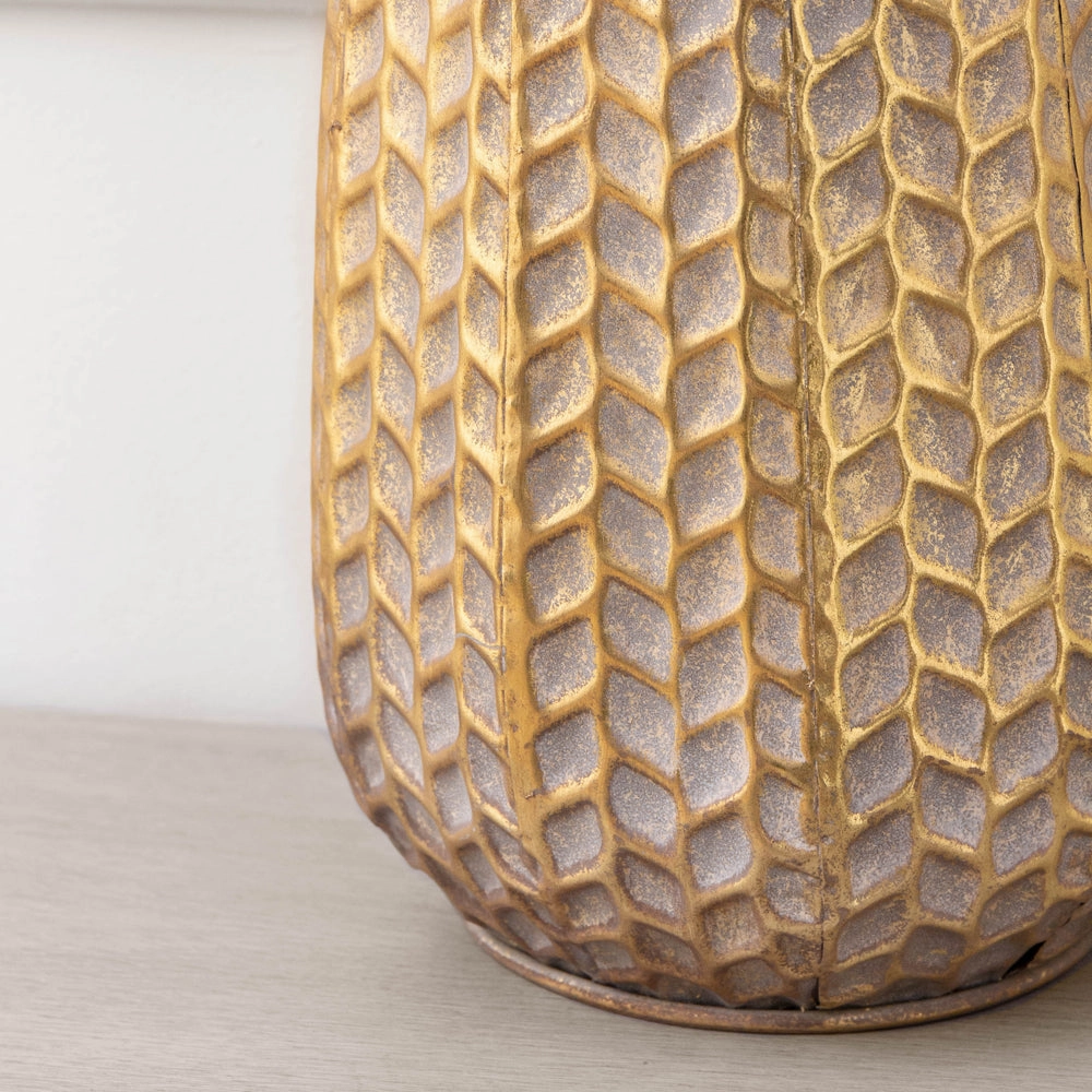 Evanora Lamp Base Gold/Whitewash