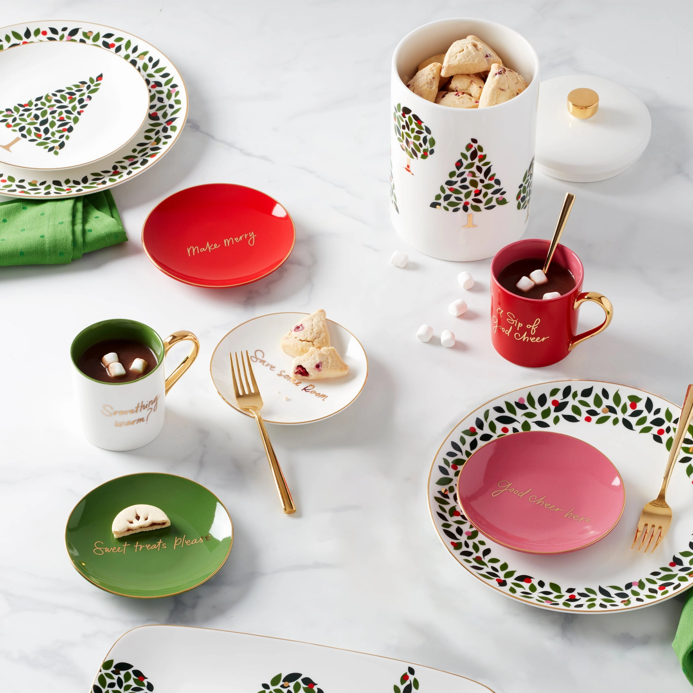 Evergreen Dinner Plates - Set of 4