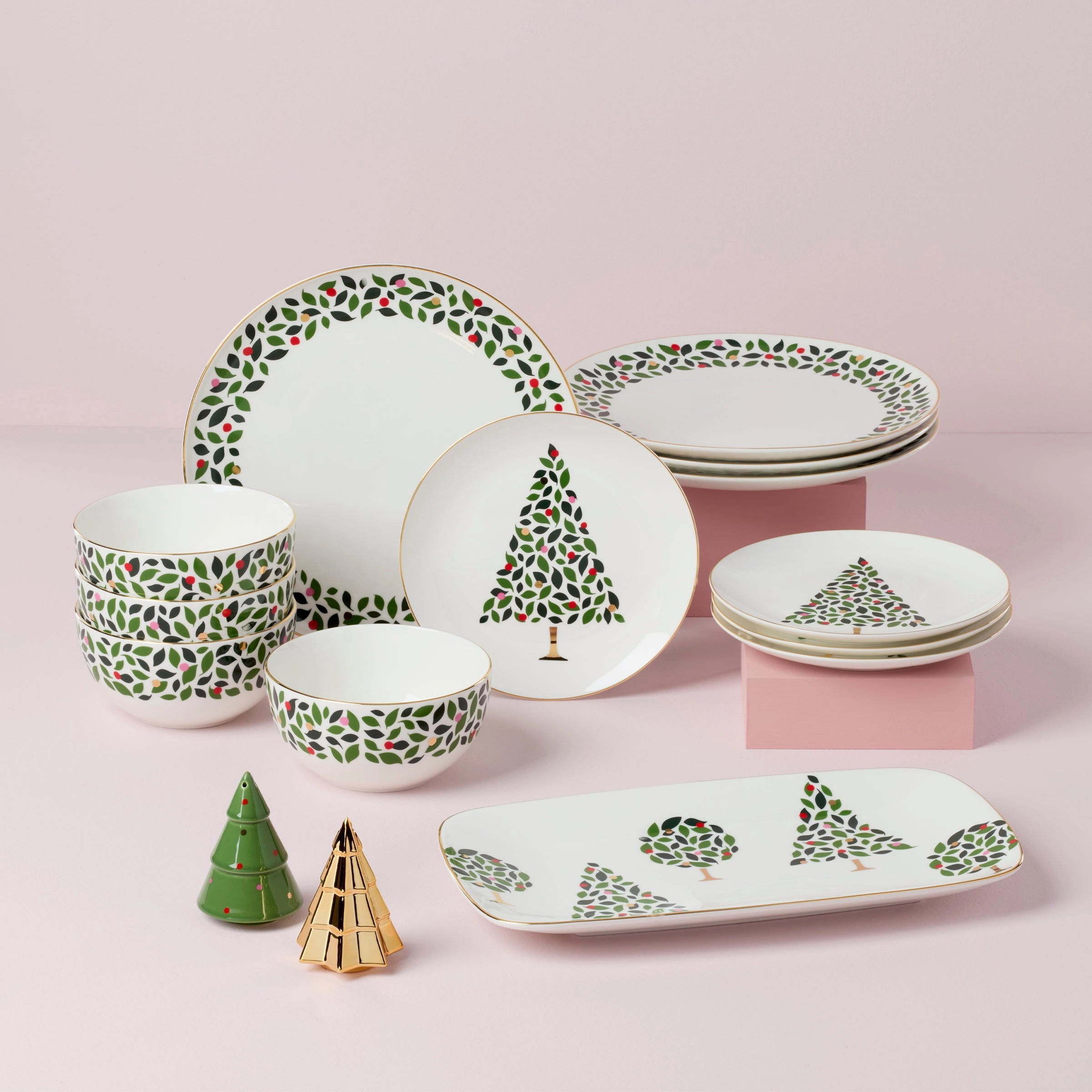 Evergreen Dinner Plates - Set of 4