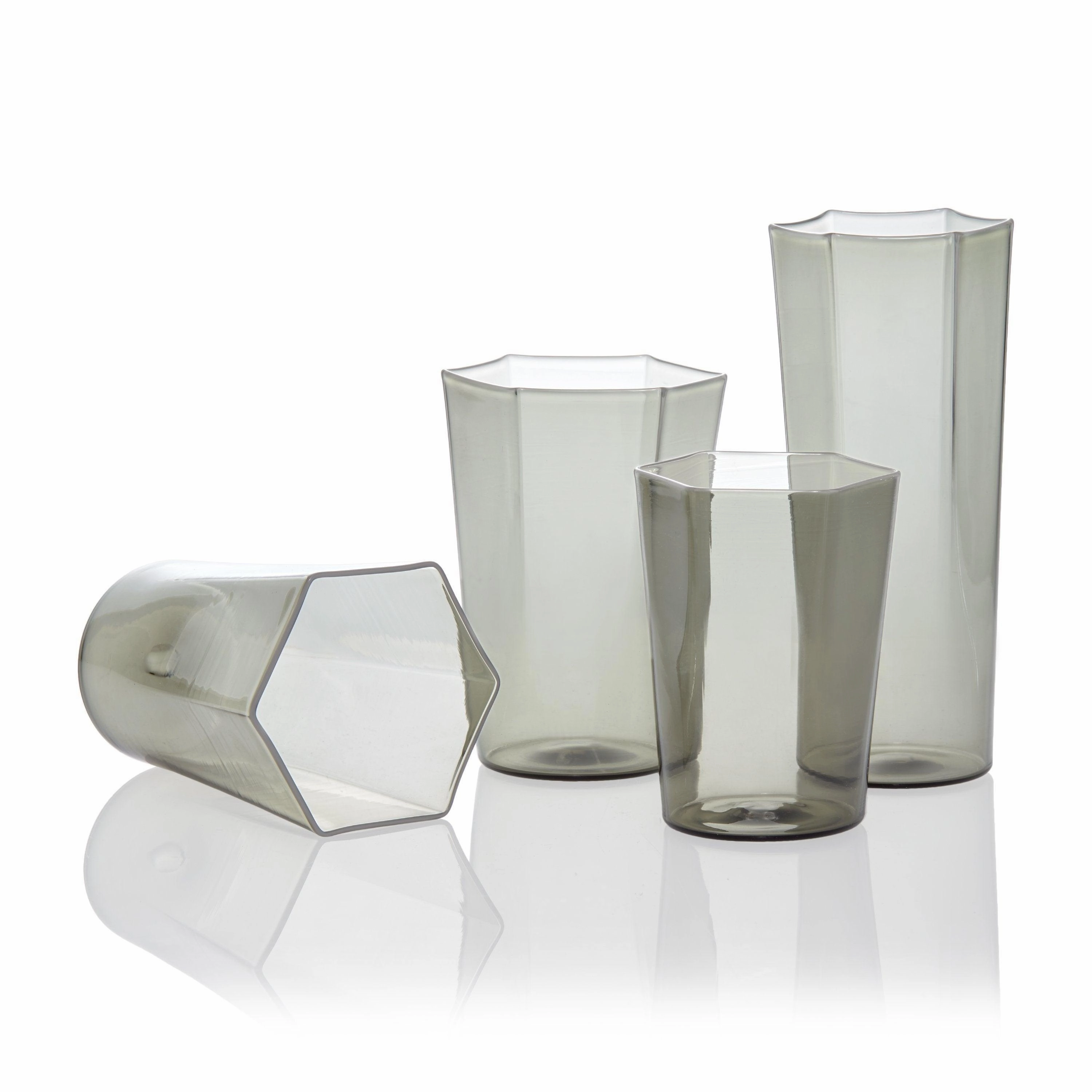 Exclusive - Hex Champagne Glass - Smoke