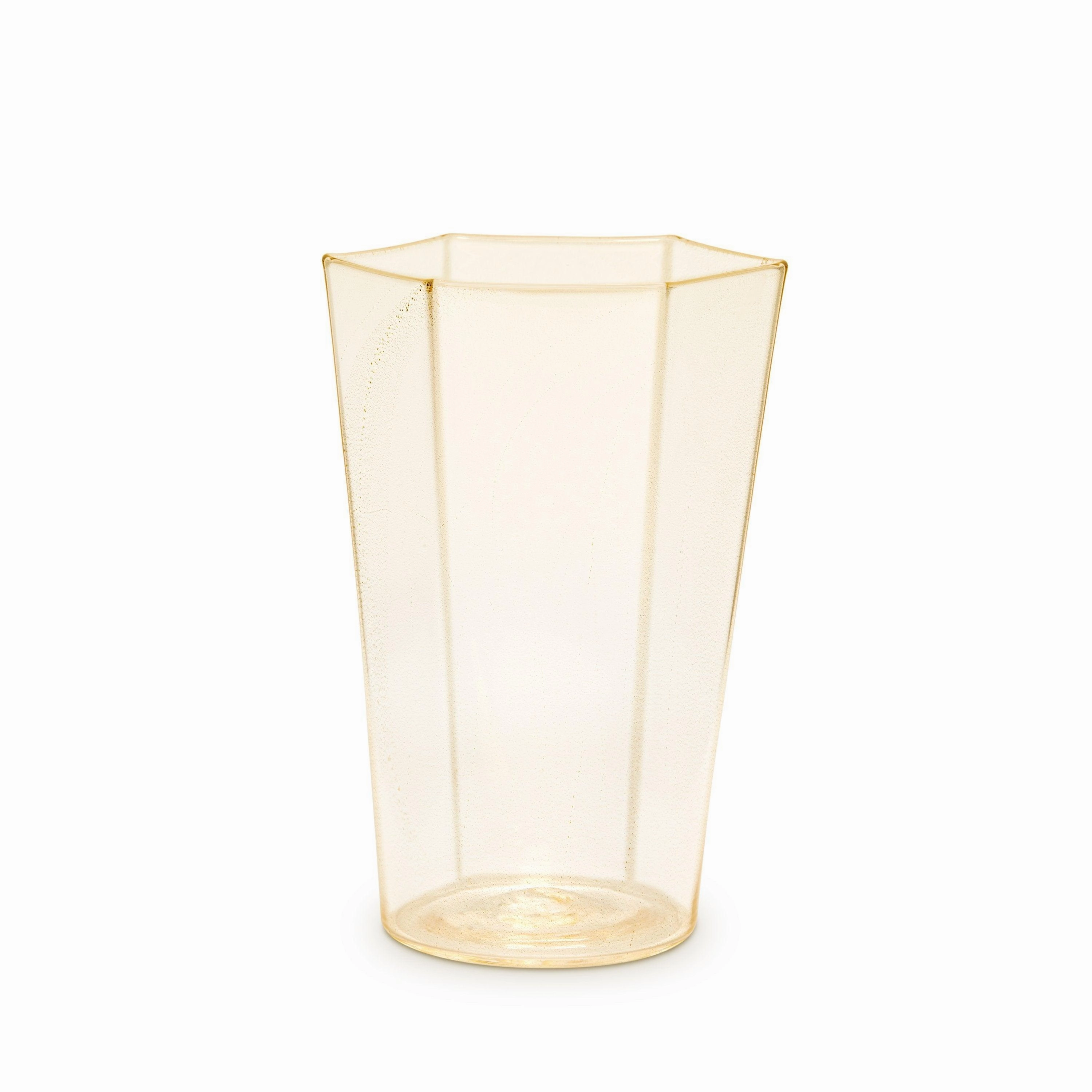 Exclusive - Hex Water Glass - Goldglass cups ,personalized mugs 