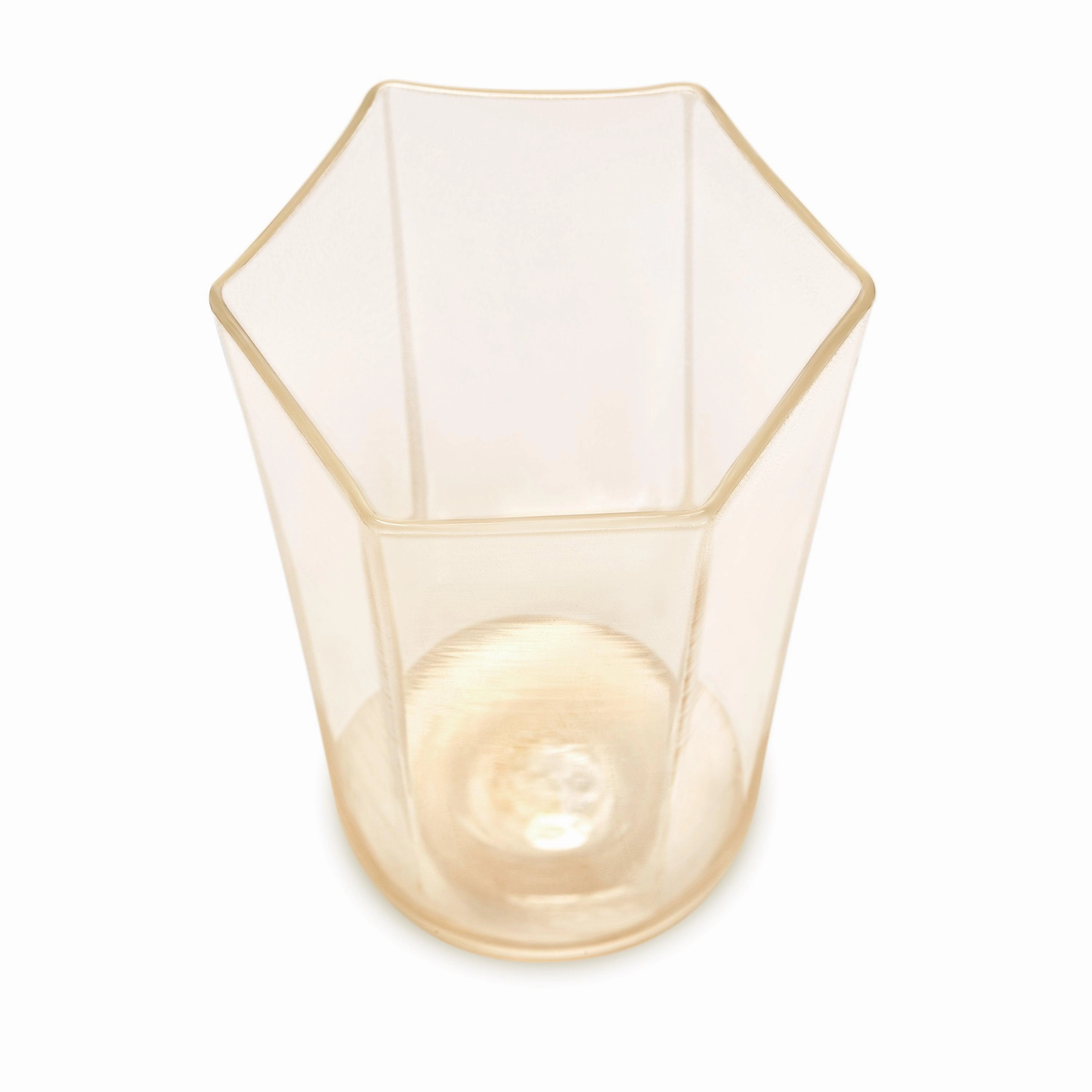 Exclusive - Hex Wine Glass - Gold