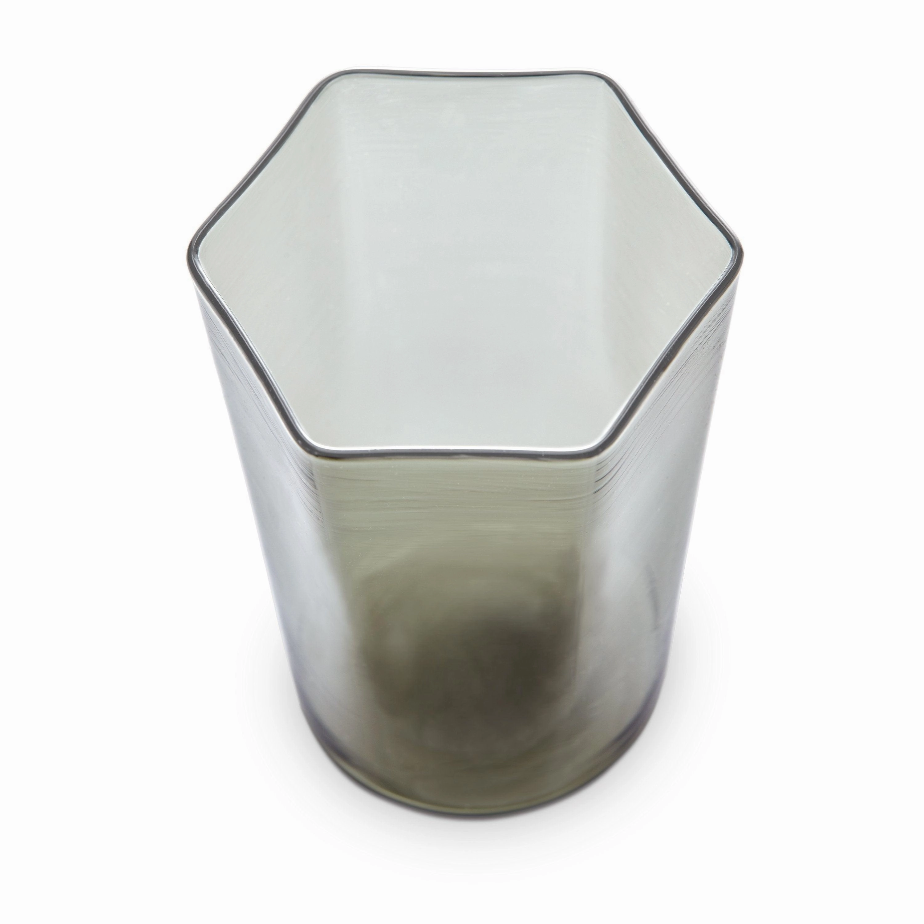 Exclusive - Hex Wine Glass - Smoke