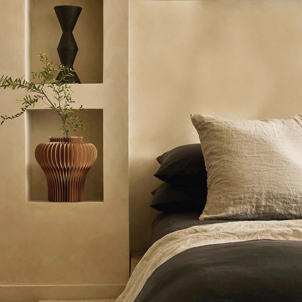 Expandable Honeycomb Kraft Paper Vase