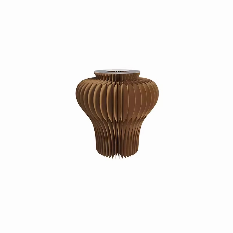 Expandable Honeycomb Kraft Paper Vase