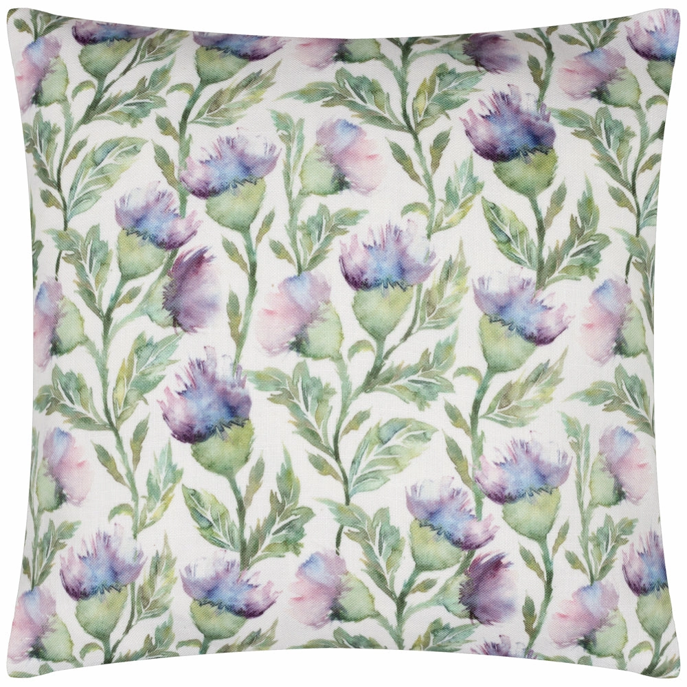 Expressive Thistle Outdoor Cushion Purple
