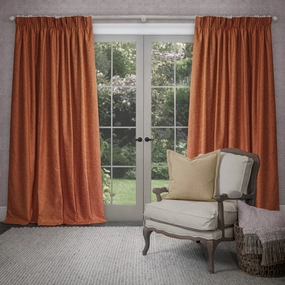Farley Woven Chenille Pencil Pleat Curtains Rustbedding sets ,throw blankets 
